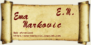 Ema Marković vizit kartica